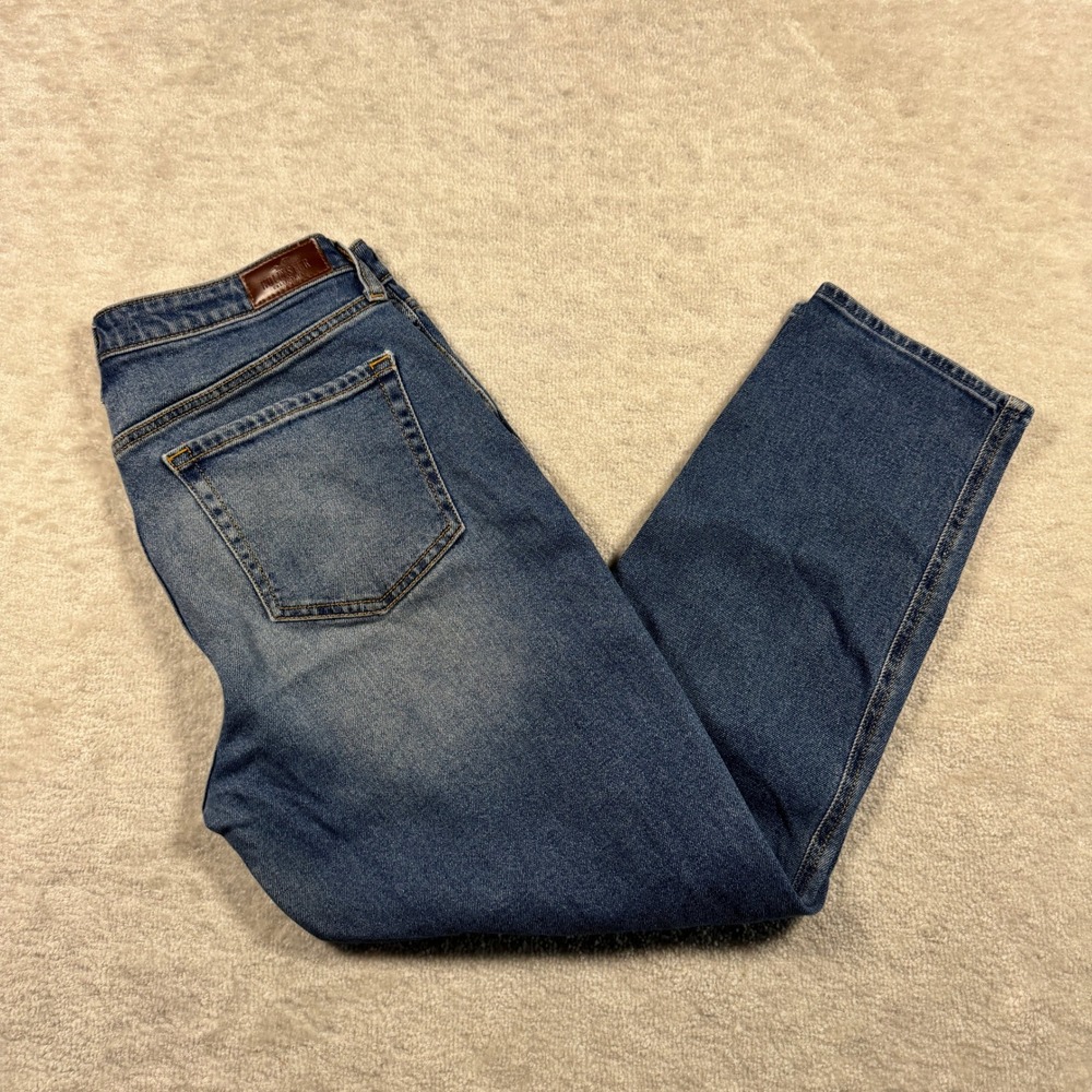 Hollister Jeans Womens 13R Blue Ultra High-Rise Mom Jean Distressed Vtg Stretch